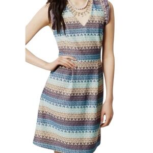 TABITHA Teahouse Crochet Sleeveless Striped Dress Size 12